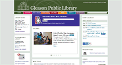 Desktop Screenshot of gleasonlibrary.org