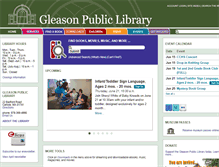 Tablet Screenshot of gleasonlibrary.org